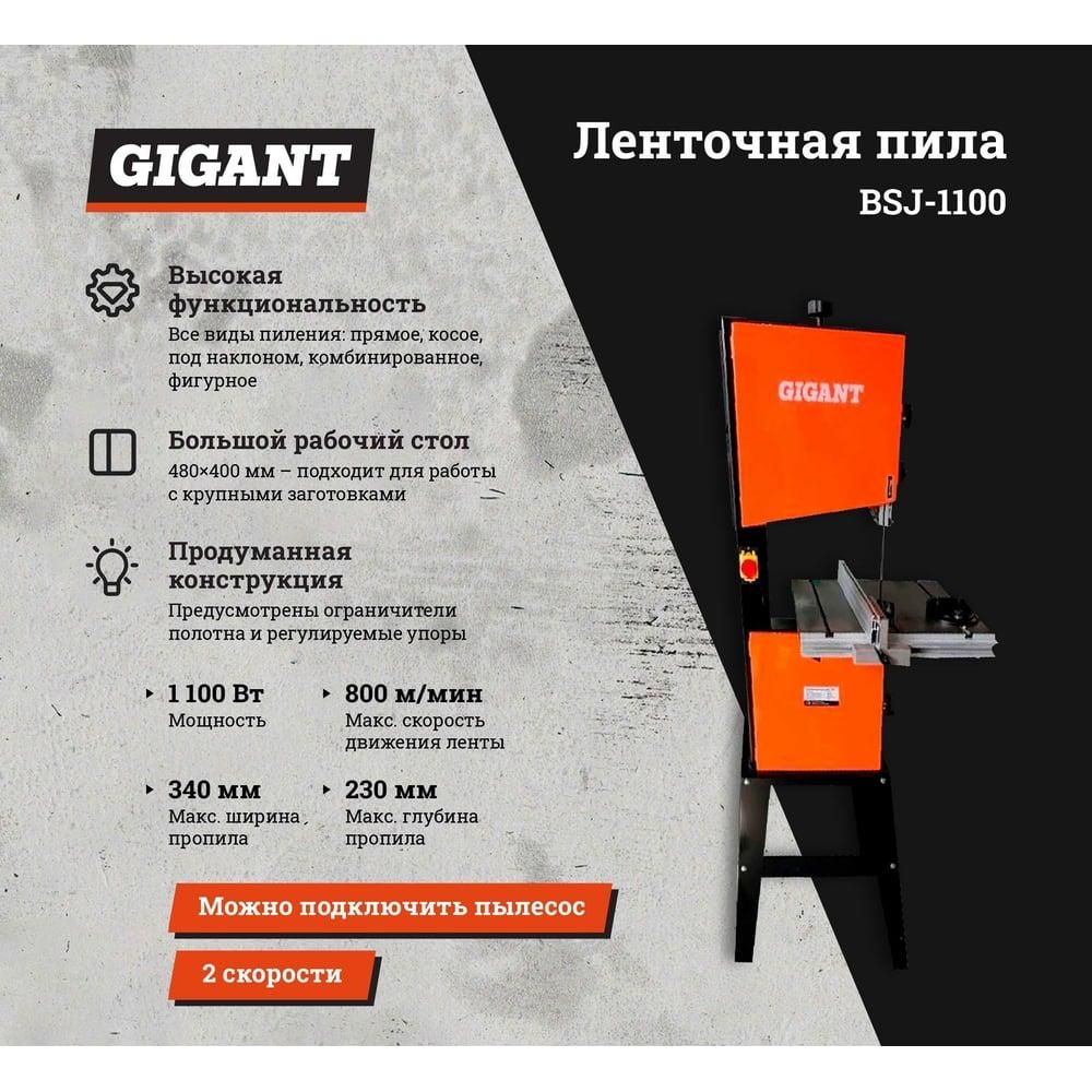 Ленточная пила Gigant BSJ-1100 - изображение 27