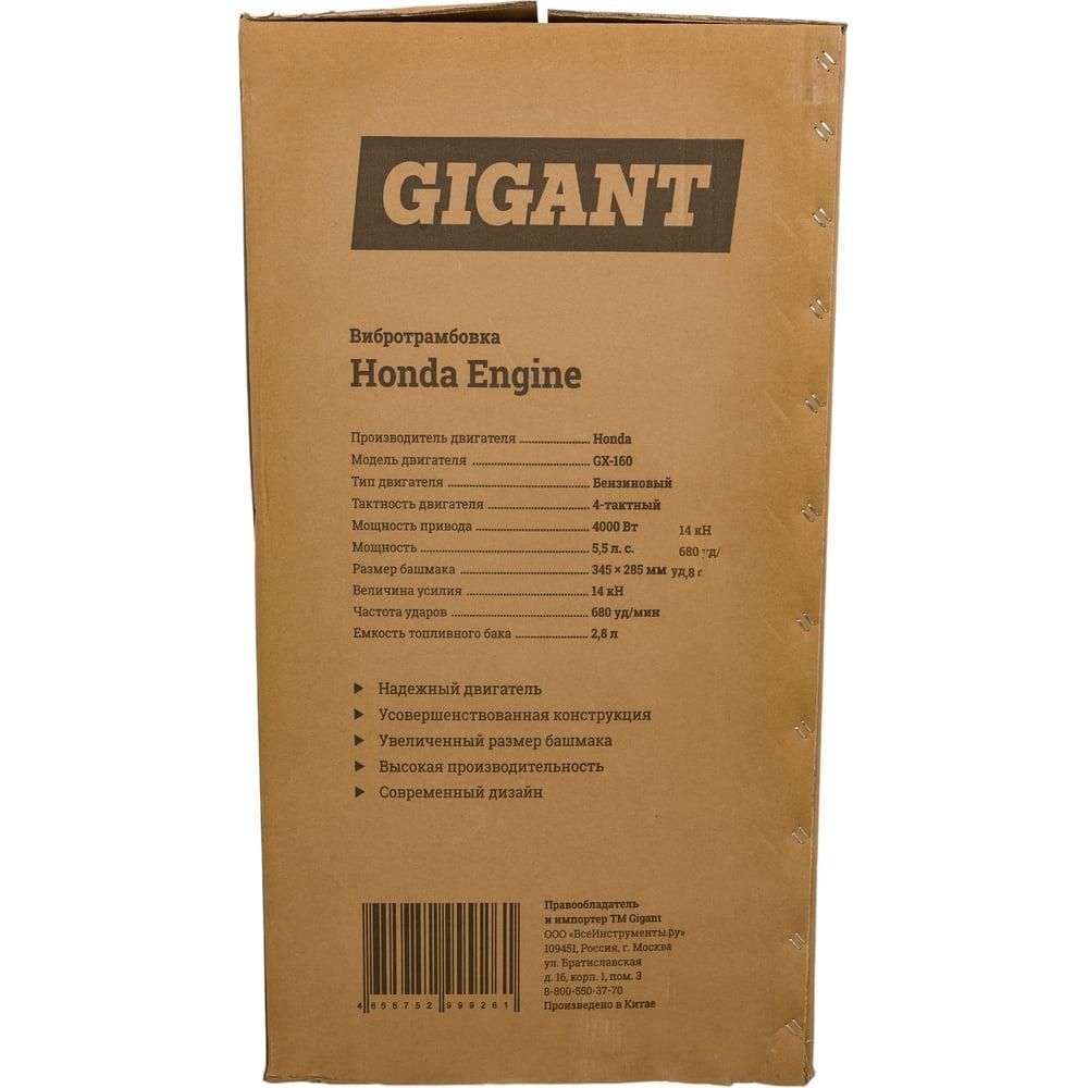 Вибротрамбовка Gigant BVT75-H160 - изображение 37