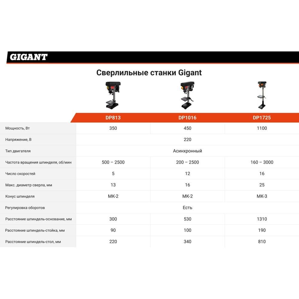 Сверлильный станок Gigant DP1725 - изображение 10