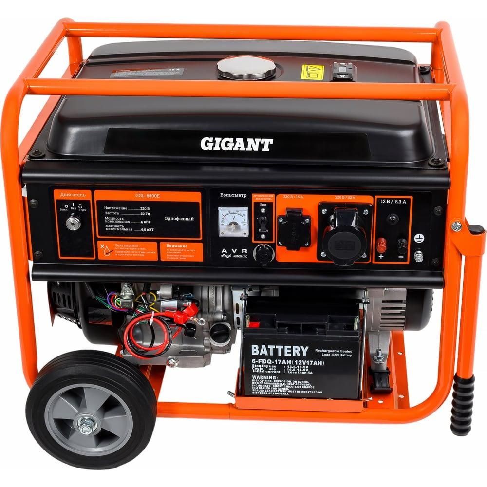 Бензиновый генератор Gigant GGL-6500E - изображение 2