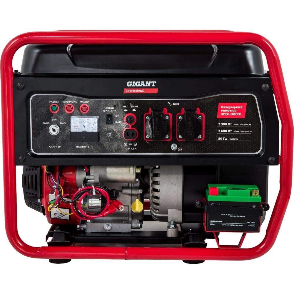 Инверторный генератор Gigant Professional GPIGL-3800EO - изображение 2