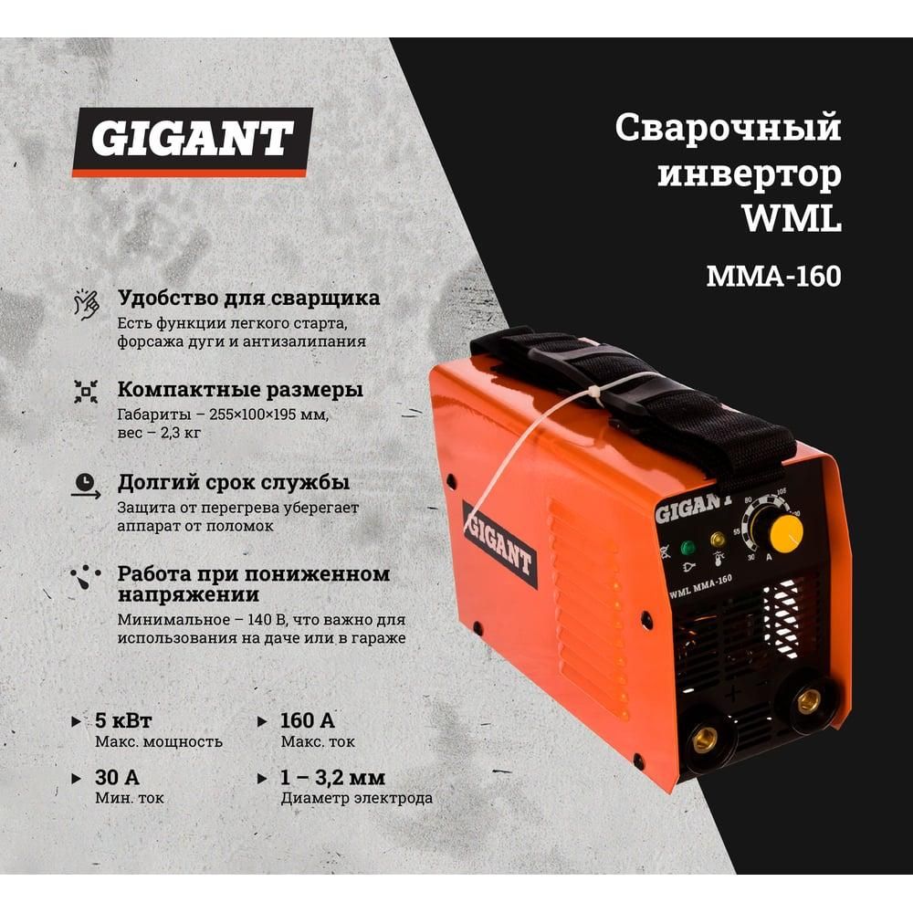 Сварочный инвертор Gigant WML MMA-160 - изображение 10