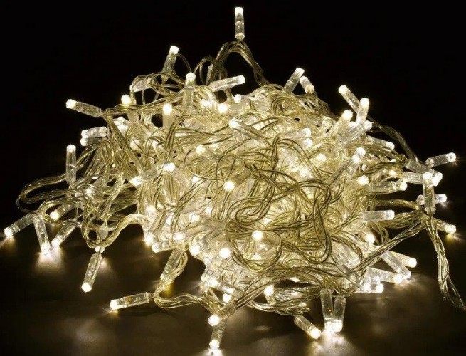 Гирлянда IEK LIGHTING нить 20м 200 светодио. теплый белый свет IP44, контр/8 сцен LGDU111-1-200-20-T-S-44 - изображение 2