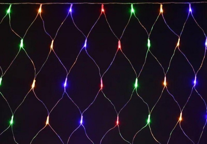 Гирлянда IEK LIGHTING сеть 1,5х1,5м 160 светодиодов RGB IP20, контроллер 8 сцен LGDB410-3-160-L1-T-S-44 - изображение 2