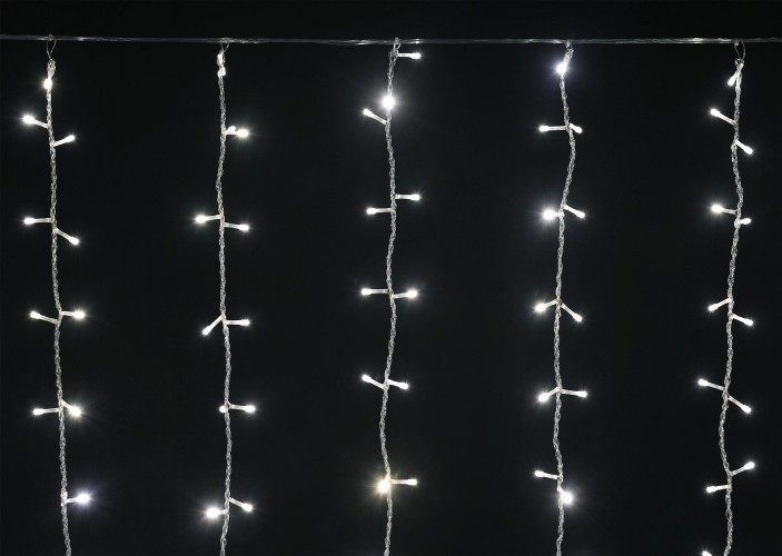 Гирлянда IEK LIGHTING занавес 1,5х1,5м, 160 светодиодов, теплый белый свет IP20 LGDB201-1-160-L1-T-S-20 - изображение 2
