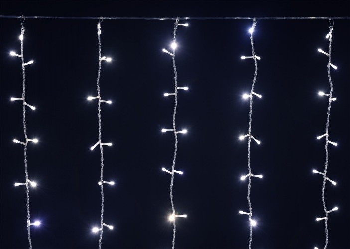 Гирлянда IEK LIGHTING занавес 1,5х1,5м, 160 светодиодов, белый свет IP20 LGDB201-2-160-L1-T-S-20 - изображение 3