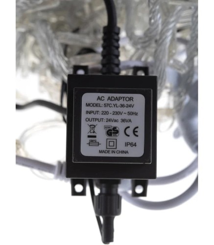 Гирлянда Neon-Night 235-435 Занавес 2x3м 240 LED БЕЛЫЙ IP65, 24B - изображение 2