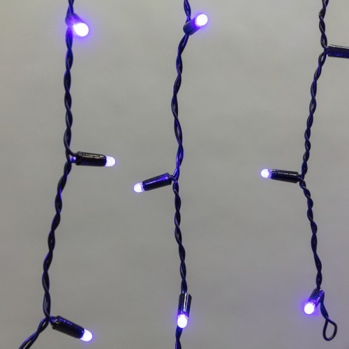 Гирлянда Neon-Night 255-133 БАХРОМА (Айсикл), 4,8х0,6м, 176 LED СИНИЙ, IP65 - изображение 4