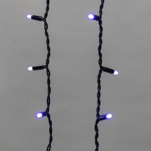 Гирлянда Neon-Night 255-223 БАХРОМА (Айсикл), 4,0х0,6м, 128 LED СИНИЙ, 2,3мм - изображение 4