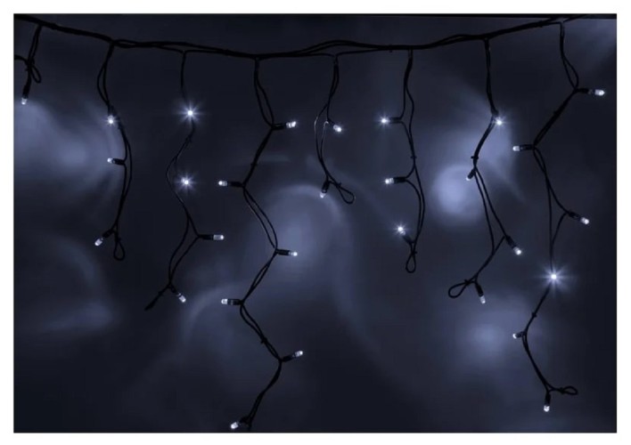 Гирлянда Neon-Night 255-225 БАХРОМА (Айсикл), 4,0х0,6м, 128 LED БЕЛЫЙ, 3,3мм - изображение 5