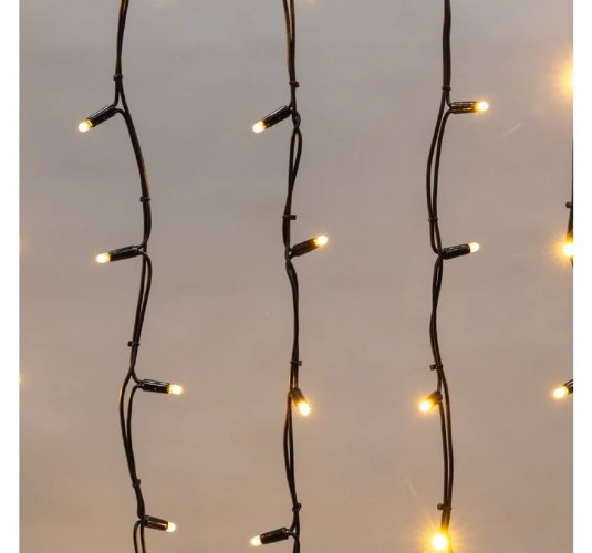 Гирлянда Neon-Night 255-226 БАХРОМА (Айсикл), 4,0х0,6м, 128 LED ТЕПЛЫЙ БЕЛЫЙ - изображение 2