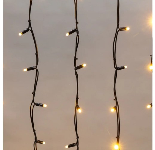 Гирлянда Neon-Night 255-236 БАХРОМА (Айсикл), 4,0х0,6м, 128 LED ТЕПЛЫЙ БЕЛЫЙ - изображение 3