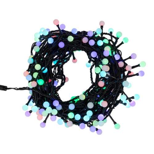 Гирлянда Neon-Night 303-509-1 Мультишарики Ø13мм, 20 м, 200 LED RGB, черный ПВХ - изображение 2