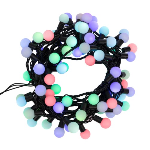 Гирлянда Neon-Night 303-519 Мультишарики Ø23 мм, 10 м, 80 LED RGB, черный ПВХ - изображение 2