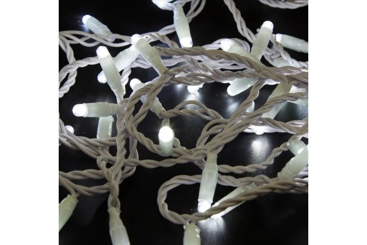 Гирлянда Neon-Night 305-135 Нить 10м (2 модуляx5м) 100 LED БЕЛЫЙ - изображение 2