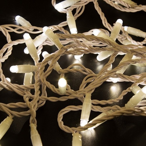 Гирлянда Neon-Night 305-136 Нить 10м (2 модуляx5м) 100 LED ТЕПЛЫЙ БЕЛЫЙ - изображение 2