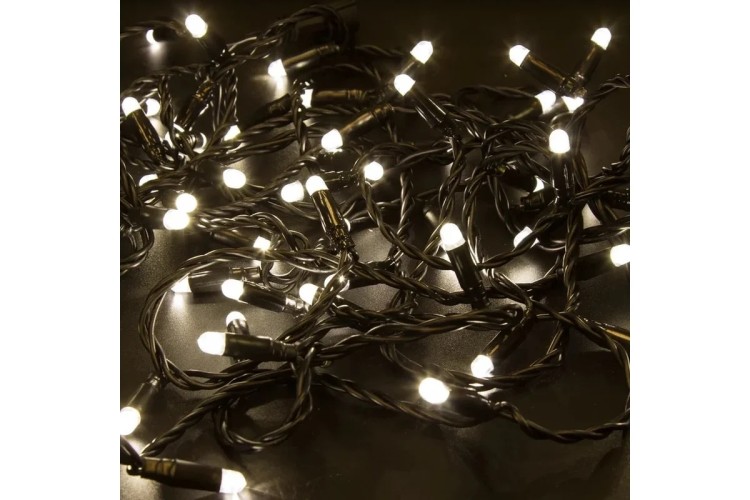 Гирлянда Neon-Night 305-146 Нить 10м (2 модуляx5м) 100 LED ТЕПЛЫЙ БЕЛЫЙ - изображение 2
