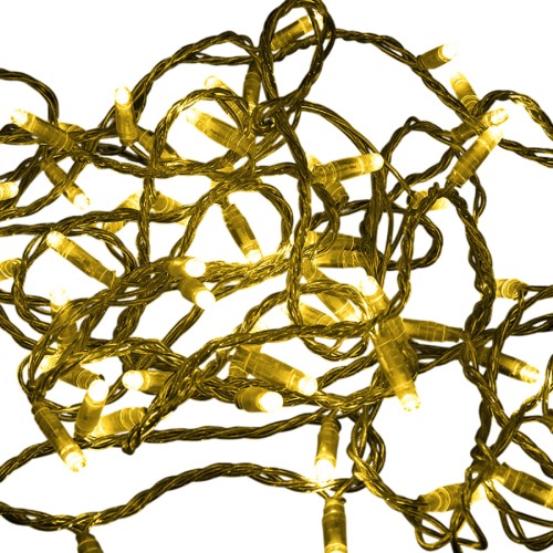 Гирлянда Neon-Night 305-151 нить 10м (2 модуляx5м) 100 LED желтый