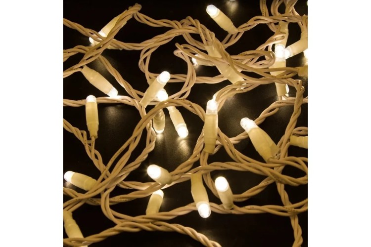 Гирлянда Neon-Night 305-166 Нить 10м (2 модуляx5м) 100 LED ТЕПЛЫЙ БЕЛЫЙ - изображение 2