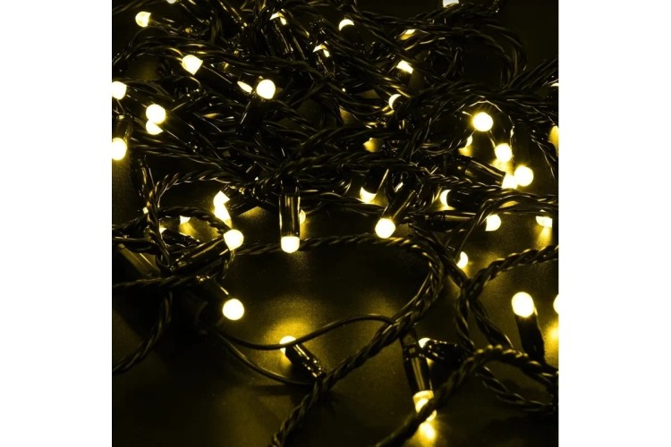 Гирлянда Neon-Night 305-171 Нить 10м (2 модуляx5м) 100 LED ЖЕЛТЫЙ - изображение 2