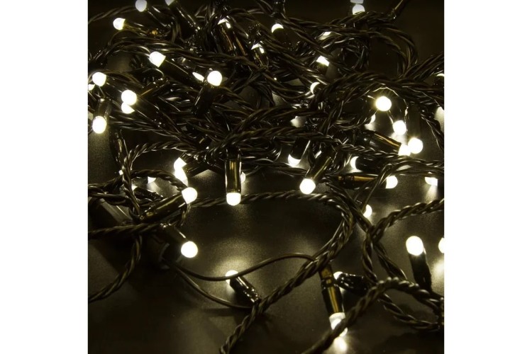 Гирлянда Neon-Night 305-176 Нить 10м (2 модуляx5м) 100 LED ТЕПЛЫЙ БЕЛЫЙ - изображение 2