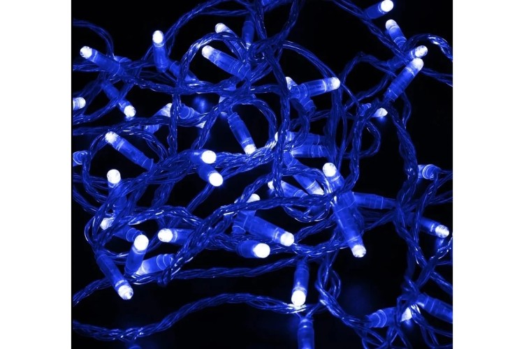 Гирлянда Neon-Night 305-183 Нить 10м (2 модуляx5м) 100 LED СИНИЙ - изображение 2
