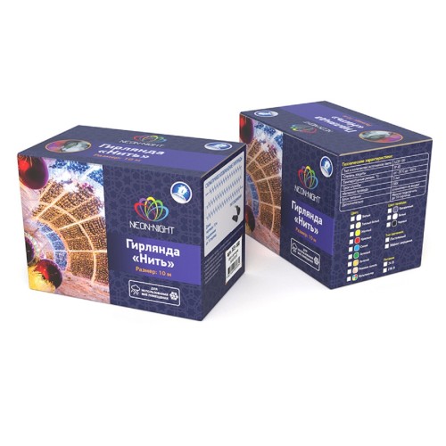 Гирлянда Neon-Night 305-184 Нить 10м (2 модуляx5м) 100 LED ЗЕЛЕНЫЙ - изображение 4