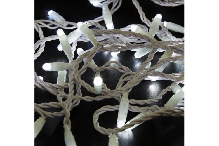 Гирлянда Neon-Night 305-235 Нить 10м (2 модуляx5м) 100 LED БЕЛЫЙ - изображение 2