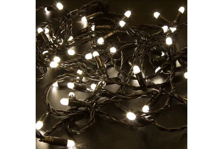 Гирлянда Neon-Night 305-246 Нить 10м (2 модуляx5м) 100 LED ТЕПЛЫЙ БЕЛЫЙ - изображение 2