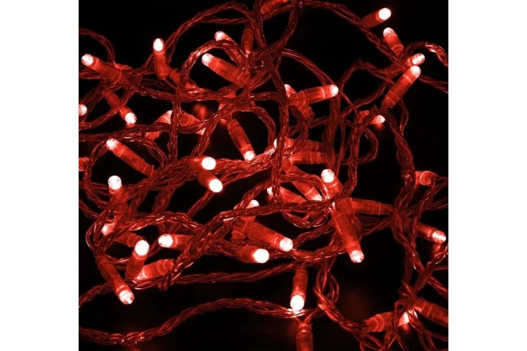 Гирлянда Neon-Night 305-252 Нить 10м (2 модуляx5м) 100 LED КРАСНЫЙ - изображение 2