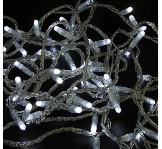 Гирлянда Neon-Night 305-255 Нить 10м (2 модуляx5м) 100 LED БЕЛЫЙ - изображение 2