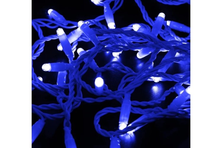 Гирлянда Neon-Night 305-263 Нить 10м (2 модуляx5м) 100 LED СИНИЙ - изображение 2