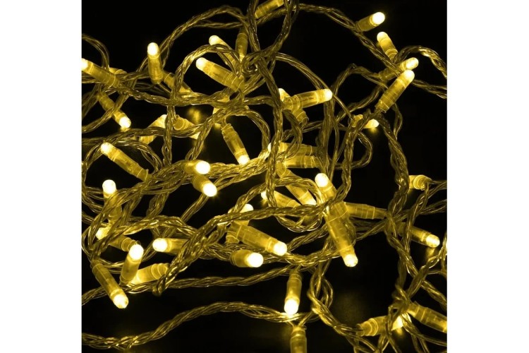 Гирлянда Neon-Night 305-281 Нить 10м (2 модуляx5м) 100 LED ЖЕЛТЫЙ - изображение 2