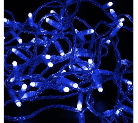 Гирлянда Neon-Night 305-283 Нить 10м (2 модуляx5м) 100 LED СИНИЙ - изображение 2