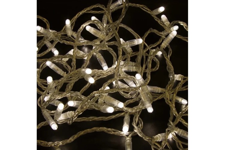 Гирлянда Neon-Night 305-286 Нить 10м (2 модуляx5м) 100 LED ТЕПЛЫЙ БЕЛЫЙ - изображение 2