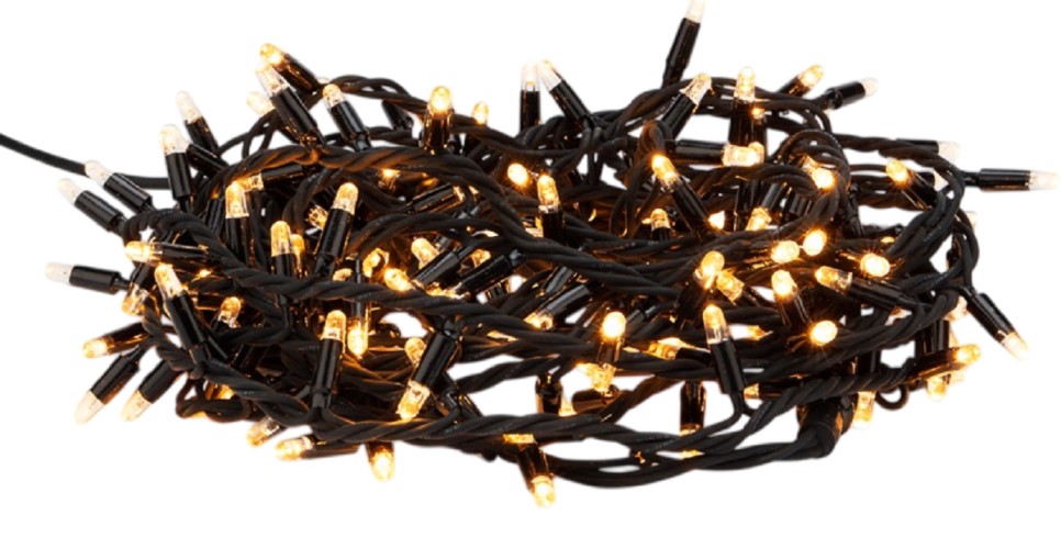 Гирлянда Neon-Night 315-196 нить 10м (2 модуляx5м) 200 LED теплый белый