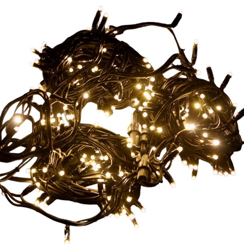 Гирлянда Neon-Night 315-516 Нить 20м (4 модуляx5м) 200 LED ТЕПЛЫЙ БЕЛЫЙ