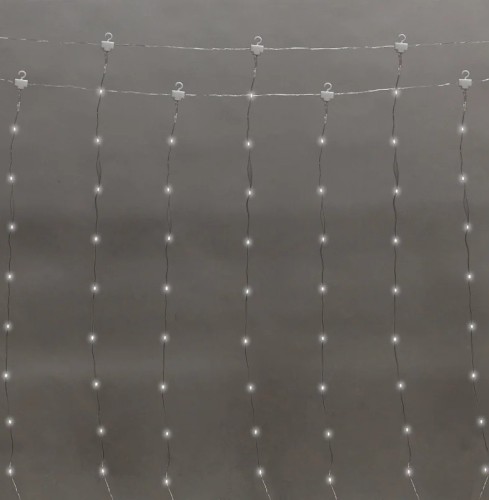 Гирлянда Neon-Night 315-885 дождь из росы 3х3м, 300LED, белый - изображение 4