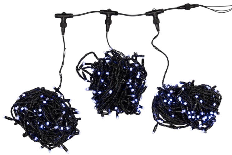 Гирлянда Neon-Night 323-305 Клип лайт 24В, 3 нити по 20 м, белый - изображение 2