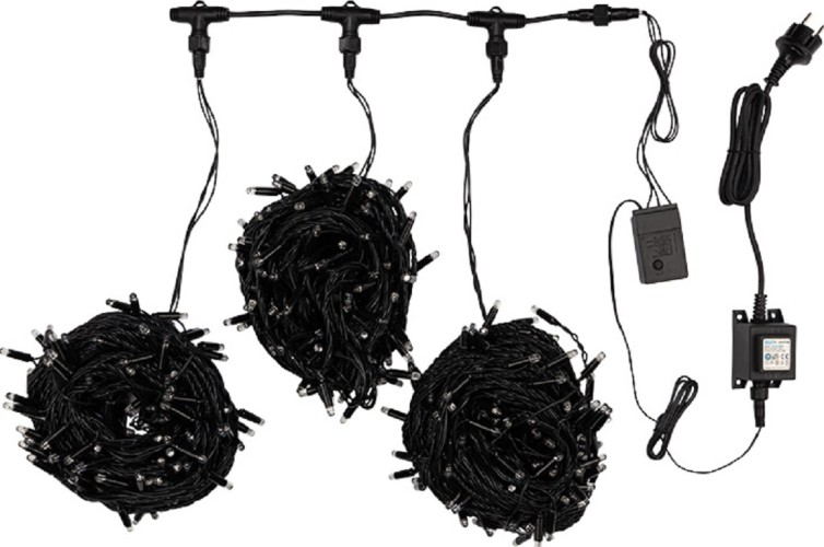 Гирлянда Neon-Night 323-305 Клип лайт 24В, 3 нити по 20 м, белый - изображение 4