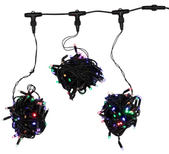 Гирлянда Neon-Night 323-319 Клип лайт 24В, 3 нити по 10 м, МУЛЬТИ - изображение 2