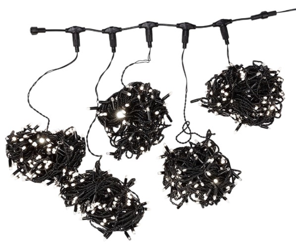 Гирлянда Neon-Night 323-505 Клип лайт 24В, 5 нитей по 20 м, белый - изображение 3