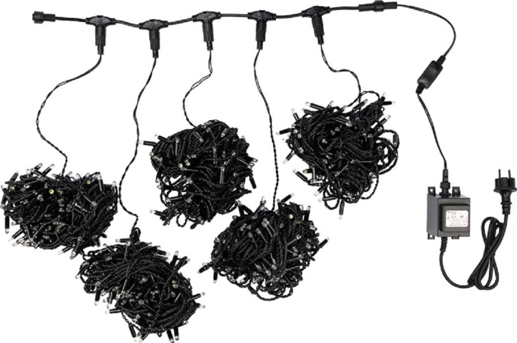 Гирлянда Neon-Night 323-505 Клип лайт 24В, 5 нитей по 20 м, белый - изображение 5