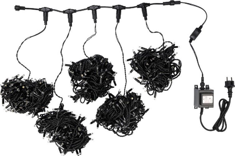 Гирлянда Neon-Night 323-509 Клип лайт 24В, 5 нитей по 20 м, МУЛЬТИ (RGYB) - изображение 4