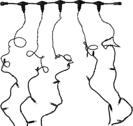 Гирлянда Neon-Night 323-601 Клип лайт 24В, 5 нитей по 20 м, Flashing - изображение 4