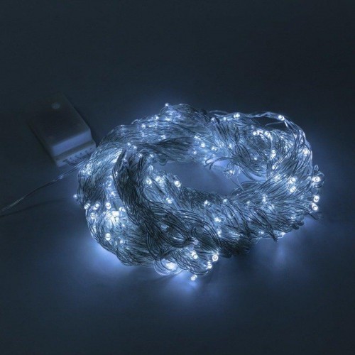 Гирлянда Neon-Night ДОЖДЬ (занавес) 3х2м эффект водопада, 240 LED белый 235-005 - изображение 3