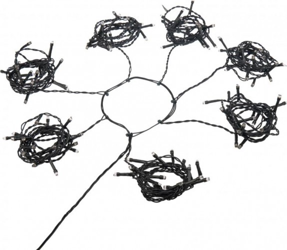 Гирлянда Neon-Night Елочная с кольцом 7 нитей по 1,5 м 105 LED теплый белый 235-076