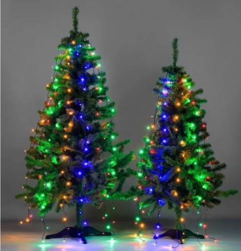 Гирлянда Neon-Night Елочная с кольцом 7 нитей по 1,5 м 105 LED мультиколор 235-079 - изображение 5