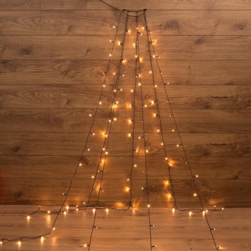 Гирлянда Neon-Night Елочная с кольцом 7 нитей по 1,5 м 105 LED теплый белый 235-076 - изображение 2