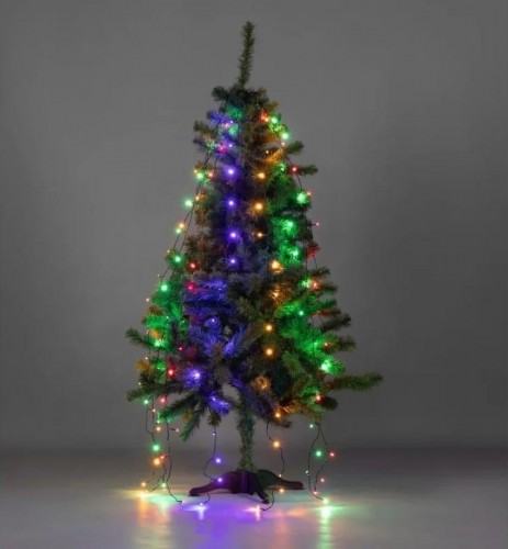 Гирлянда Neon-Night Елочная с кольцом 7 нитей по 1,5 м 105 LED мультиколор 235-079 - изображение 4